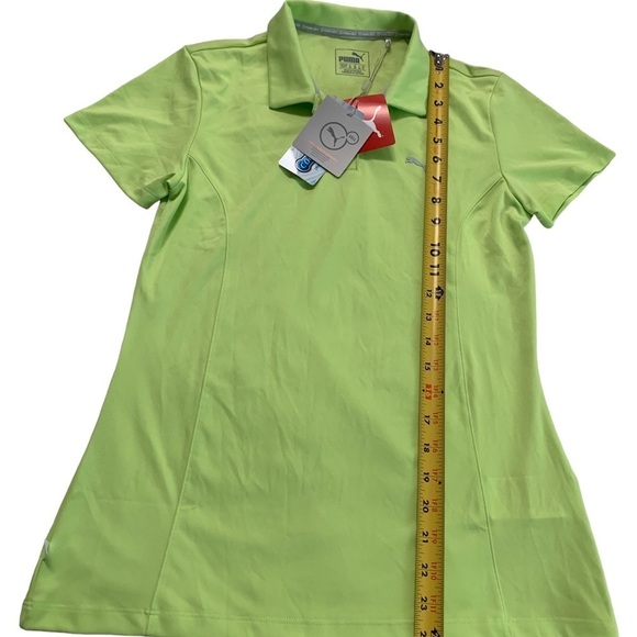 Puma Dry Cell Gold Polo Shirt Short Sleeve Neon Size XS - Picture 10 of 17